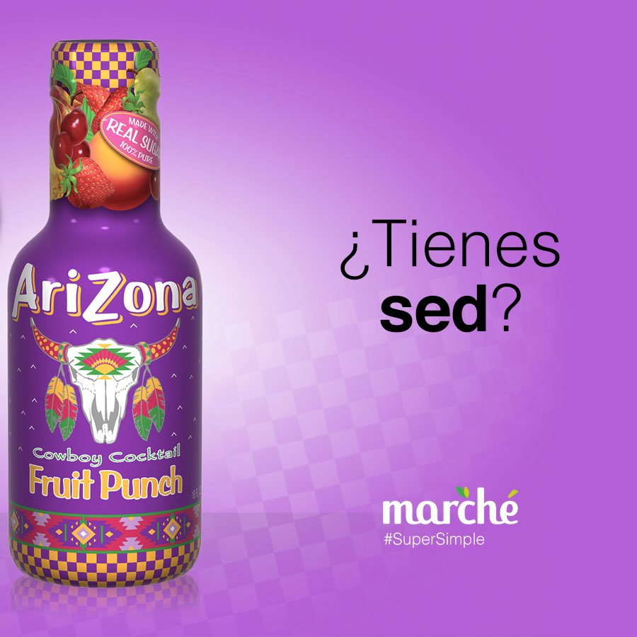 MarcheSuperRD's tweet photo. Ven y refréscate con el sabor natural de las bebidas de #AriZona, puedes deleitarte con el té verde con ginseng y miel, endulzarte con el Fruit Punch, o saborear el perfecto balance de la zarzamora. #SuperSimple. https://t.co/bYasEq0LAK