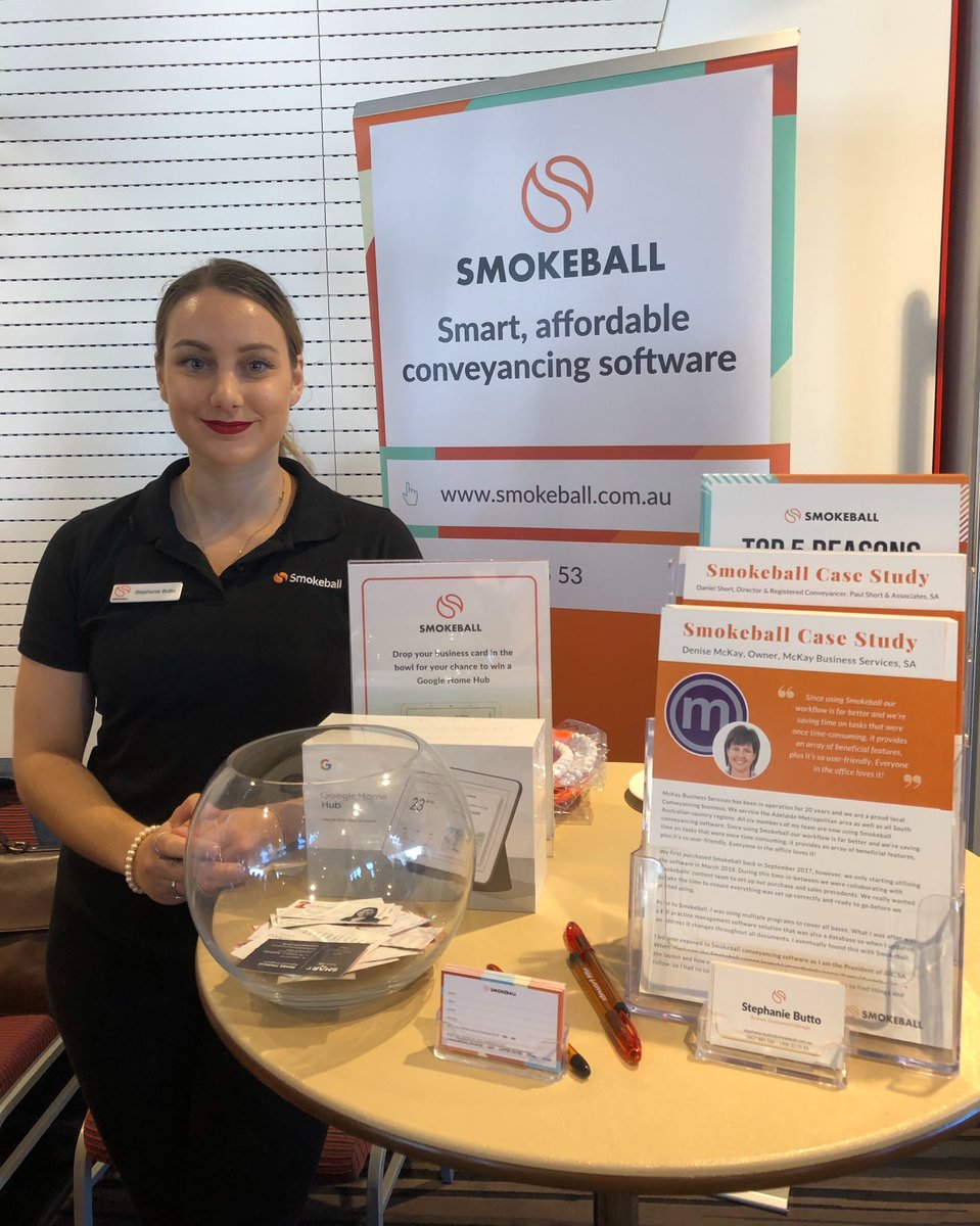 Smokeball_AU's tweet photo. We loved seeing some of you at the #AICSA Conference this weekend in Adelaide. It was incredible to see so many conveyancers engaged and learning on a lovely Winter weekend! #Smokeball #Conveyancing #eConveyancing @conveySA https://t.co/THyOWifhdX