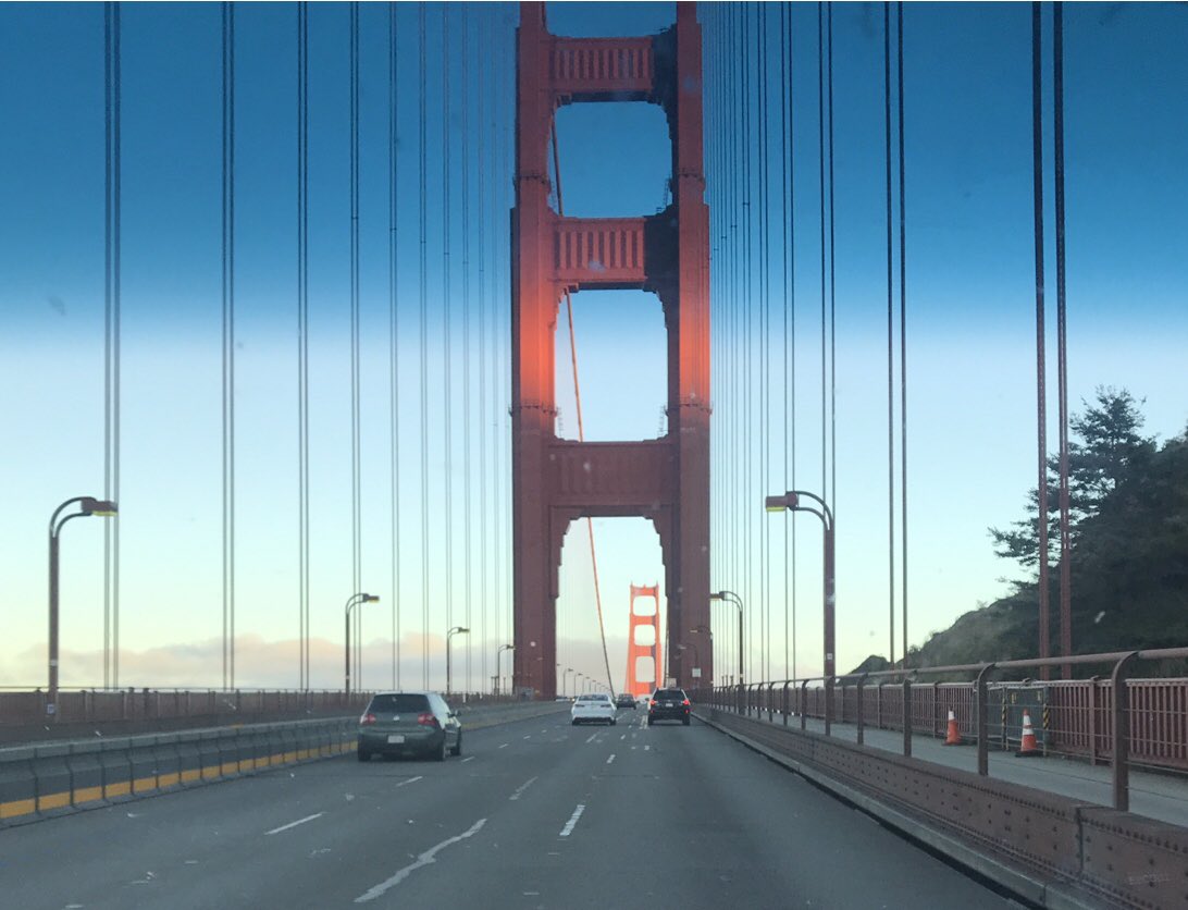 #goldengatebridge #sf #norcal #pleinairtrip #art #sculpture #oil #fun #airstream #travel #trailer #airstreambambi #artontheroad #markhafemanfinearts