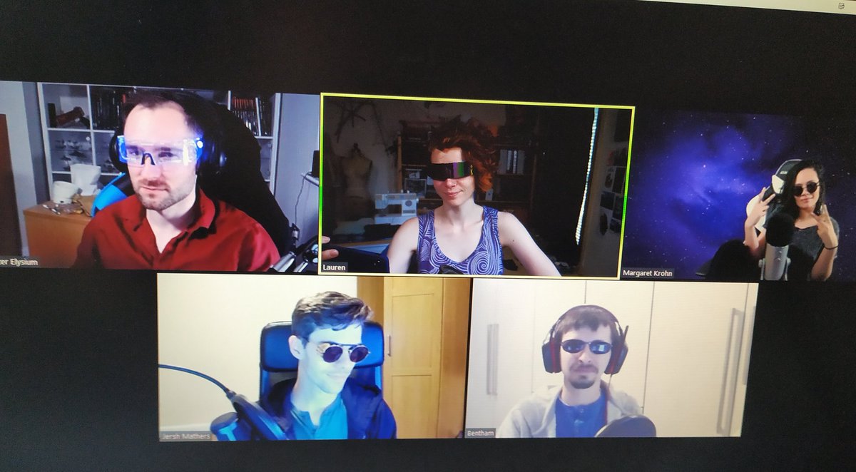 RandomTuesday's tweet photo. Getting our mirrorshades on with some #shadowrun6e practice.
(Also no stream tonight, possible movie later) https://t.co/6avX2dVOPi