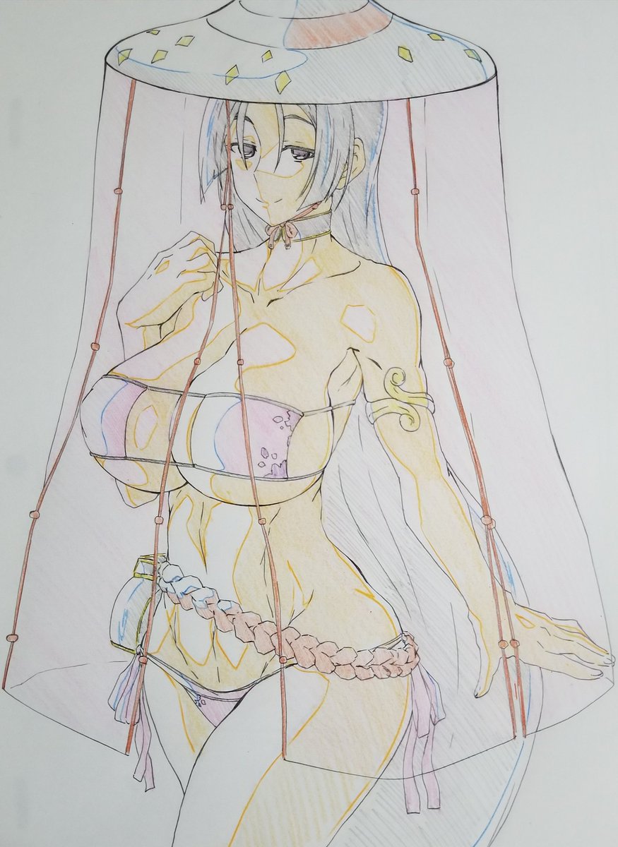 FGOアーケードで水着頼光ママが
実装とのことで記念に描いてみました‼

アーケードの画面であのおっぱい見るの勇気入りそう……… 