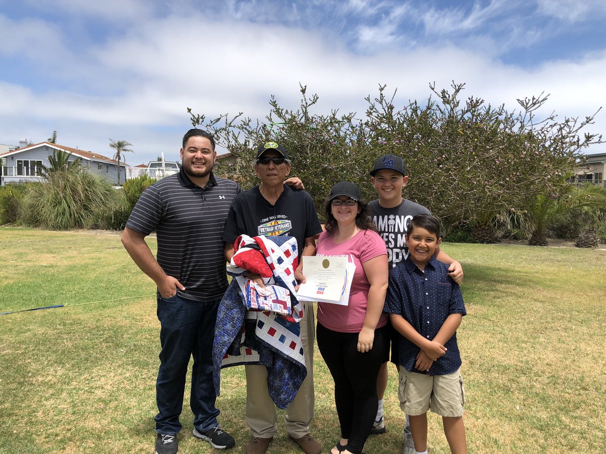 My daddy got recognized today by Quilts of valor for his service in the Army durning Vietnam war. My aunt made the beautiful quilt!