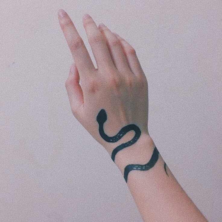 hoseokarity's tweet photo. jikook au where jimin has snake tattoo and he always calls it lily. jeongguk thinks it’s ridiculous to give your tattoo a name and especially a cute name like this for a badass tattoo, but he doesn’t know it’s just a representation of jimin’s actual pet snake, lily. https://t.co/8uxg1Hw61h