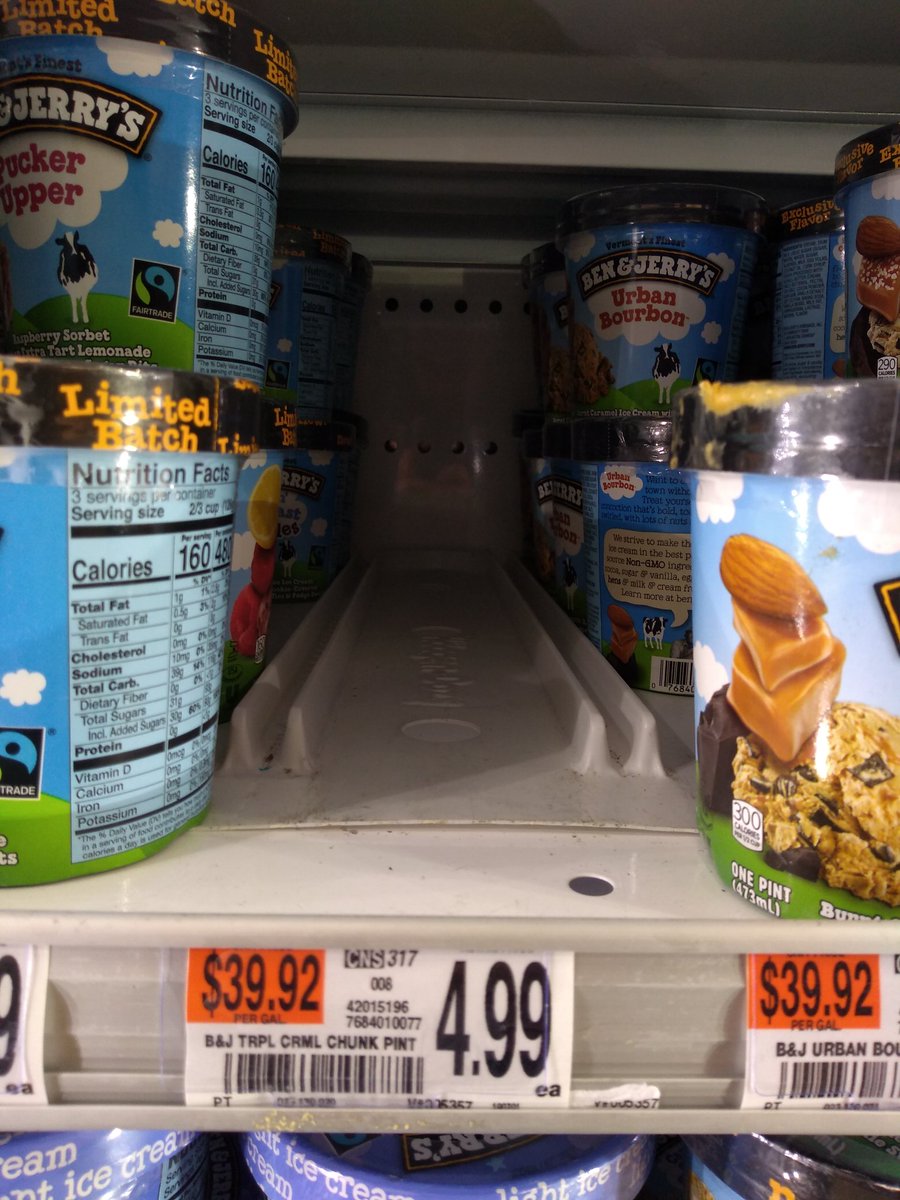 InconceivaBill's tweet photo. @achester99 @benandjerrys @Keev26 @robcesternino @scottstp Word gets around fast,..the only sold out flavor! #nextstore https://t.co/Di1e5VcHyI