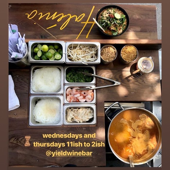 YieldPauseWine's tweet photo. Come to Yield in Dogpatch for a food cart experience you won’t find anywhere else.

Halénia is serving up a noodle soup called Sarawak Laksa, a unique dish you can't find anywhere else and a true high quality street food experience.

Wednesdays &amp; Thursdays
11am-2pm

#dogpatch https://t.co/ttrAOA7cCC