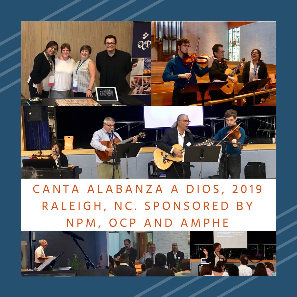 CuellarSilvioRI's tweet photo. Very blessed to have participated in the first join event of NPM, the Association of Hispanic Pastoral Musicians and OCP in Raleigh, NC. Building bridges of collaboration among different cultures. Over 100 Hispanic pastoral musicians participated. #NPMRaleigh2019 #OCP #AMPHE https://t.co/dBGU2cemsG