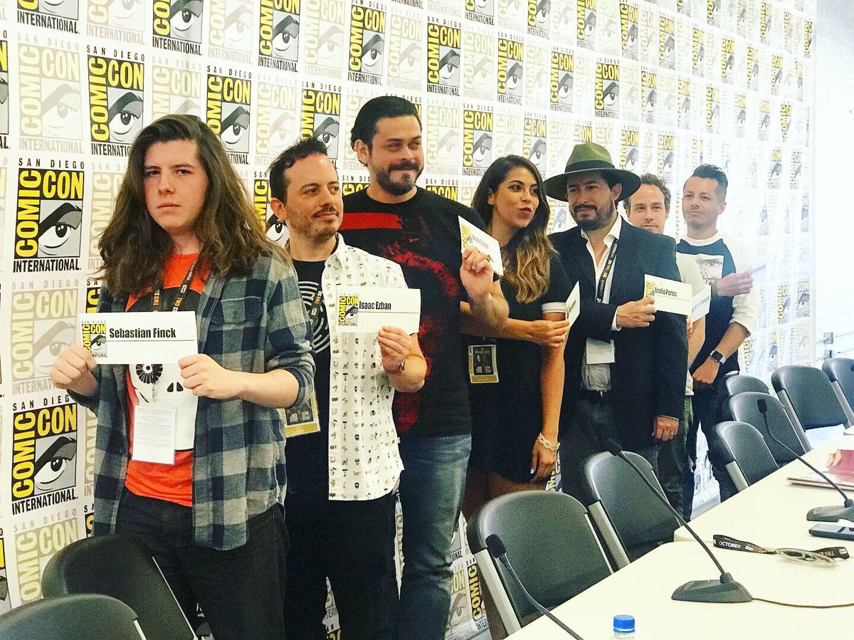 IsaacEzban's tweet photo. The New Wave Of Latinamerican Horror... ASSEMBLE!!!!!!!!! #ComicCon2019 #MyFirstComicCon @comic_con @wtfinck @victor_osuna @horrorguerrero @donemilioportes @FreddyChavezO https://t.co/hRcBpYERAd