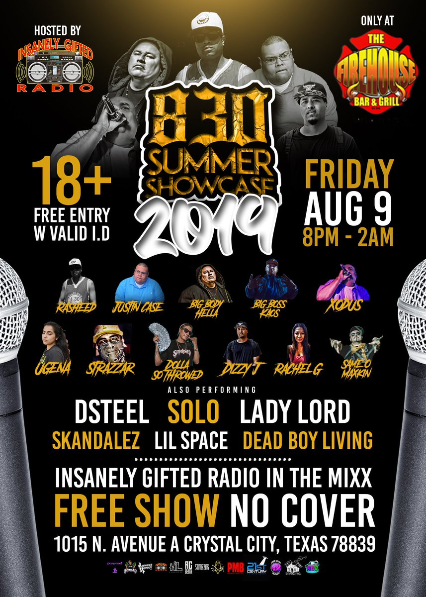 EnricqueV's tweet photo. August 9th.... Firehouse Bar and Grill... Crystal City, Tx... 🔥🔥🔥💯💯💯 https://t.co/S80nJ25Nme