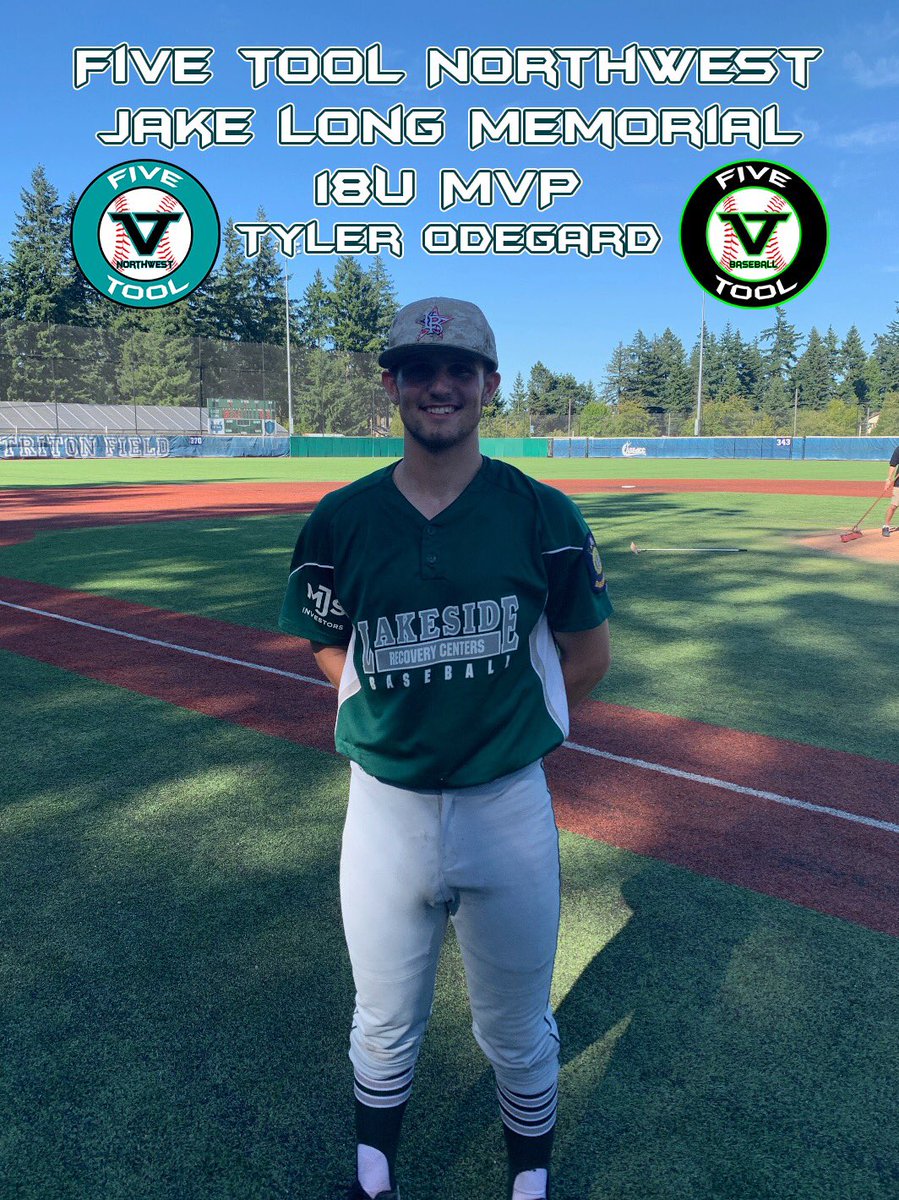 FiveTool's tweet photo. 🏆Congratulations to the @FiveToolNW Jake Long Memorial 18U champions, @LRSrLegion 18U, and congrats to tournament MVP @Tylerodegard17!🏆 https://t.co/tPIn5A1F4k