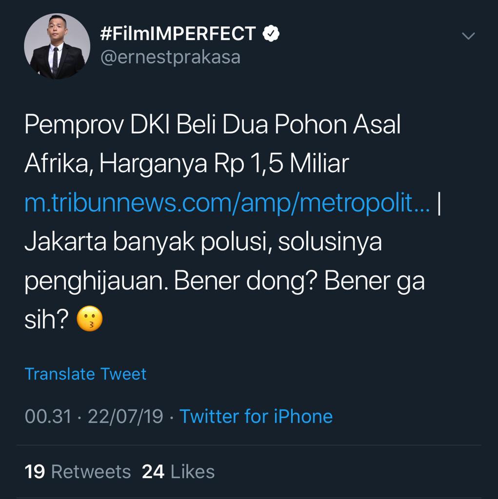 RyanaAndhini's tweet photo. @ernestprakasa Nitip 😂 https://t.co/yaPPkhcdHr