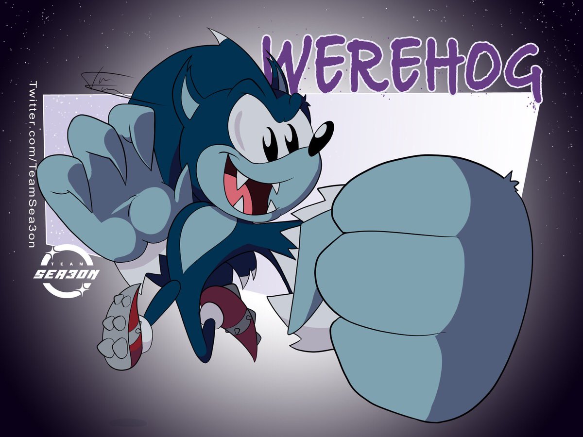 TeamSea3on's tweet photo. Result from last week’s Sea3on’d poll, Sonic the Werehog from Sonic Unleashed! New poll tomorrow to vote on who’s next to be made SatAM style. 😘 #sonicsatam #sea3on #SonicTheHedgehog #sonicunleashed #werehog #sonicthewerehog https://t.co/NEEUOrPgwH