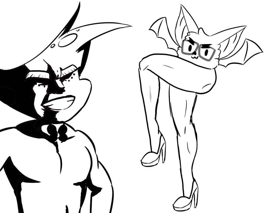 SketchingItOut's tweet photo. These are some things I had drawn during one of @AshNicholsArt ‘s streams
Something cute, and something cursed 💖

#HuniCast #cryptidsart https://t.co/oJSCokFl2j