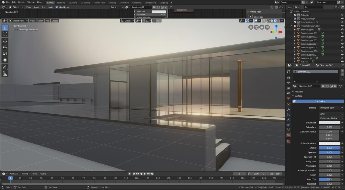 I still can't believe this is our 3D workspace now... Well done Blender! #b3d