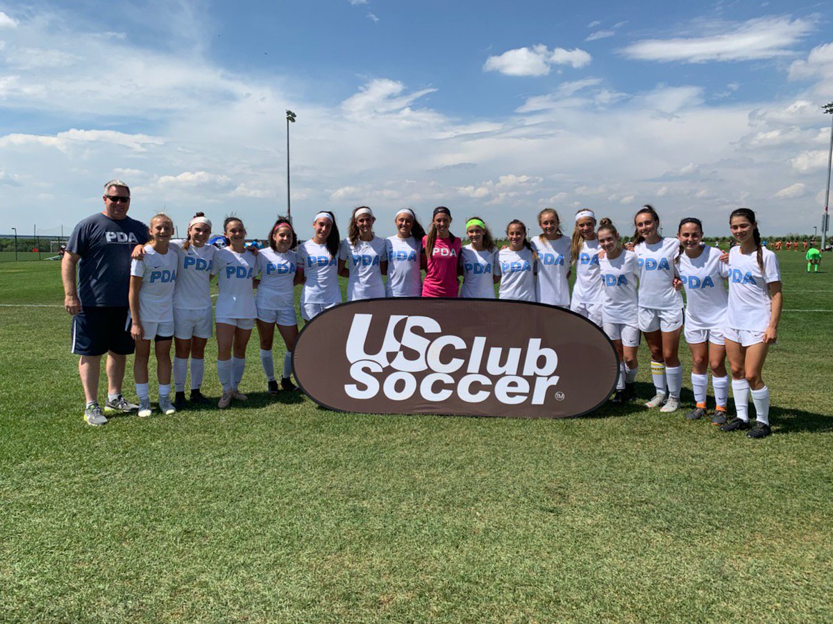PDAShoreGirls's tweet photo. PDA Shore U14G Flash advance to @USClubSoccer National Cup semi finals tomorrow! @PDAGirlsSoccer
@PDASoccer #NationalCupXVIII https://t.co/ccJxpYucS8