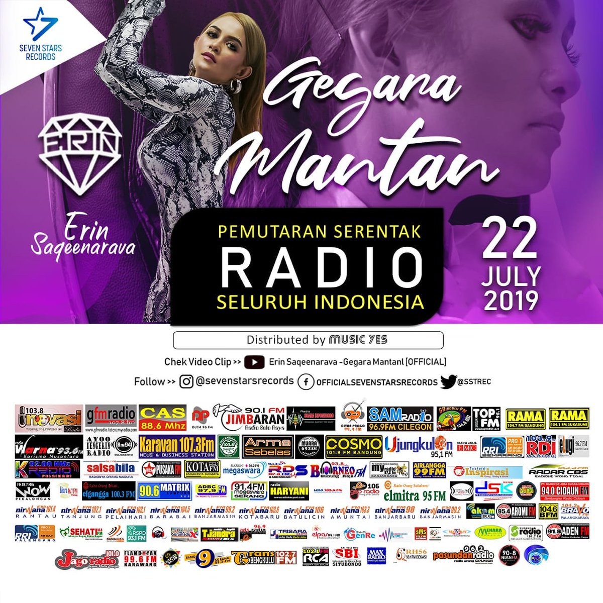 NowPlay : Erin Saqeenarava - Gegara Mantan di Sehati 96,8 fm cc: <a href="/sstrec/">Seven Stars Records [OFFICIAL]</a>
#erinsaqueenarava #gegaramantan #pemutaranserentak