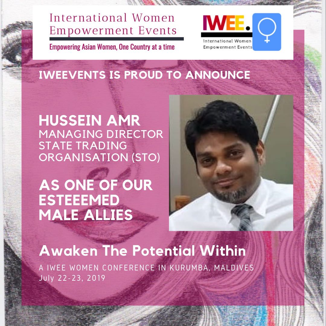 HusenAmr's tweet photo. Very honored to have been nominated a male ally and ambassador of International Women Empowerment Events. Would like to congratulate #IWEE on very successful global events & applaud their efforts to empower women. Truly we are #InThisTogether https://t.co/JyAD7L0sAc