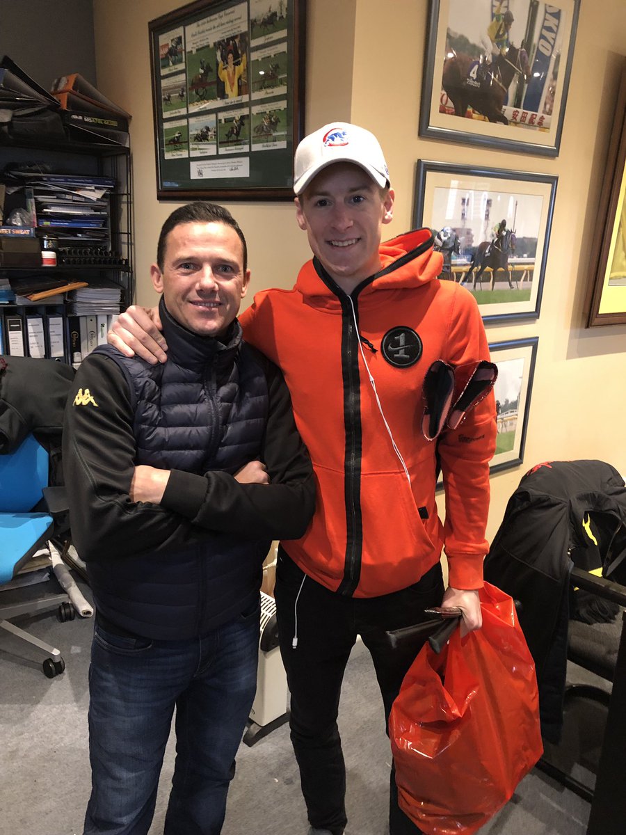 blake_shinn's tweet photo. Great to have expert friends like champion jockey Brett Prebble to assist me in planning for Hong Kong and to see his world renown saddlery Persuader (where I get all my riding gear) in operation. #bestinthebusines ๐ https://t.co/siTEJNY58X