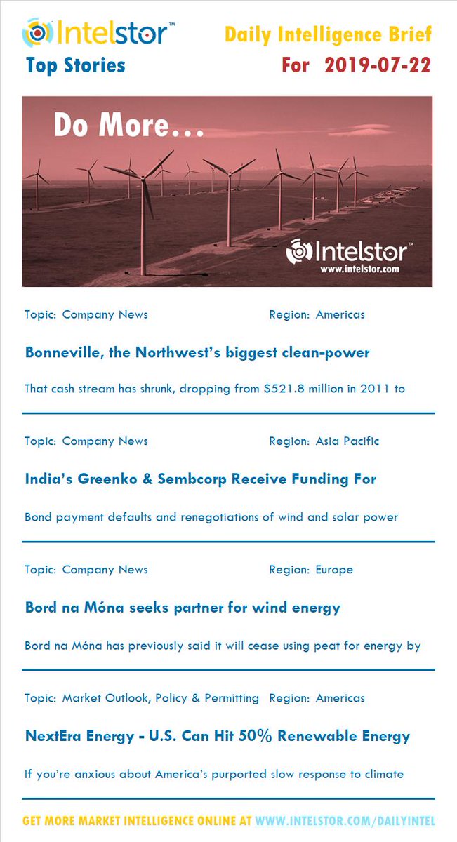 energydataintel's tweet photo. A subsidiary of #PatternEnergy is proposing to acquire a 21% indirect passive, non-managing interest in the 240MW Big Sky #windenergy project in Illinois. Join the thousands who read the #IntelStor Daily Intel Brief by registering for FREE https://t.co/6kdoqwdrSa #mediamonitoring https://t.co/d7MIroMimG