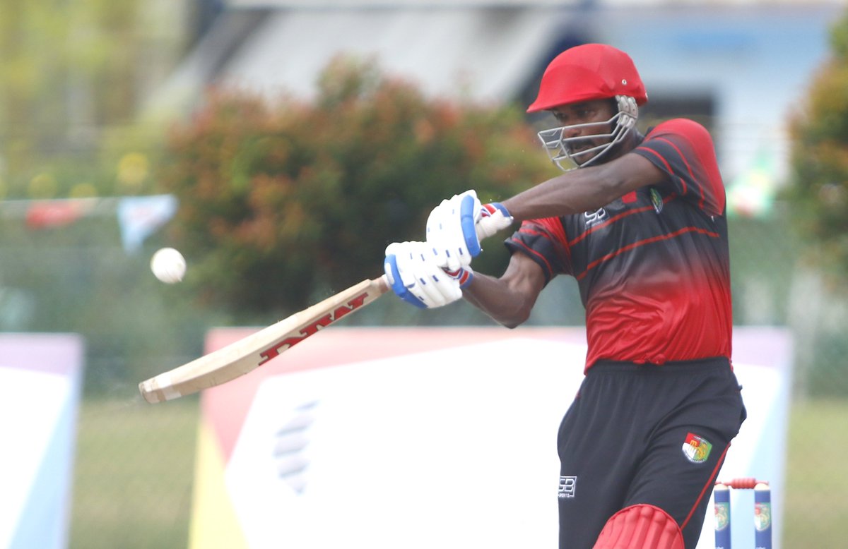 ICCAsia1's tweet photo. Sing : 186 /7 , QAT 153/9 (20 ov, target 187) in @SingaporeCric vs @QatarCricket : ICC World T20 Asia Finals https://t.co/3FffoxfRDL