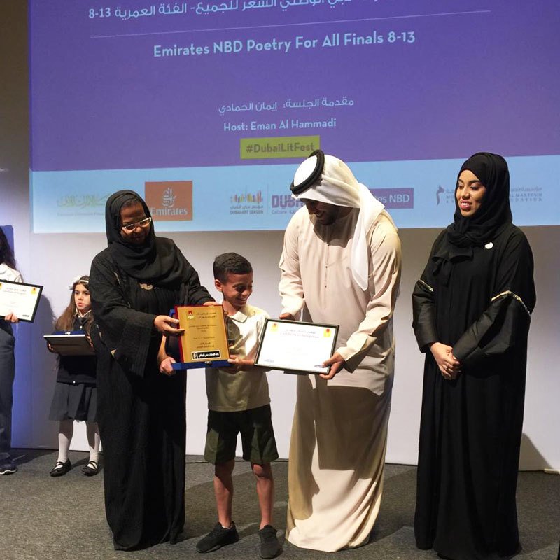 GreenfieldIntS's tweet image. We are very proud of the achievements of our students. This moment belongs to Grade 4 student, Abdel Rahman Shaaban who won in the “Poetry For All” competition at the @emirateslitfest

#behappybegcs #InspiringYoungMinds #ProudlyTaaleem #AllForTheLoveOfLearning #EmiratesLitFest