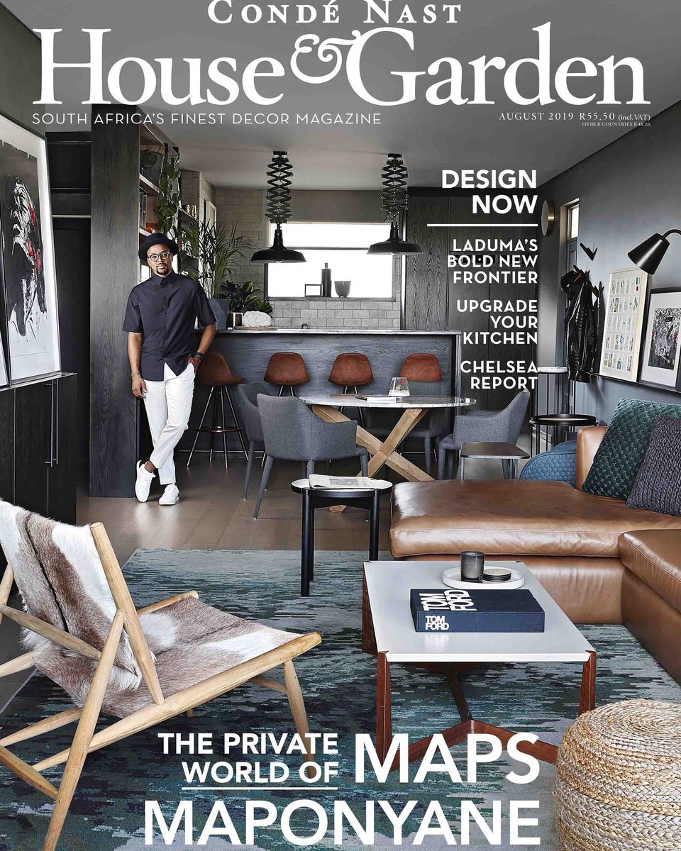 Welcome to the stylish home - and life - of our cover star <a href="/MapsMaponyane/">Maps Maponyane</a>.This month we visit Joburg’s most stylish son at his STUDIO19 designed apartment. Read the full story and get a tour of his home in the August issue - on sale now! #HGxMaps
