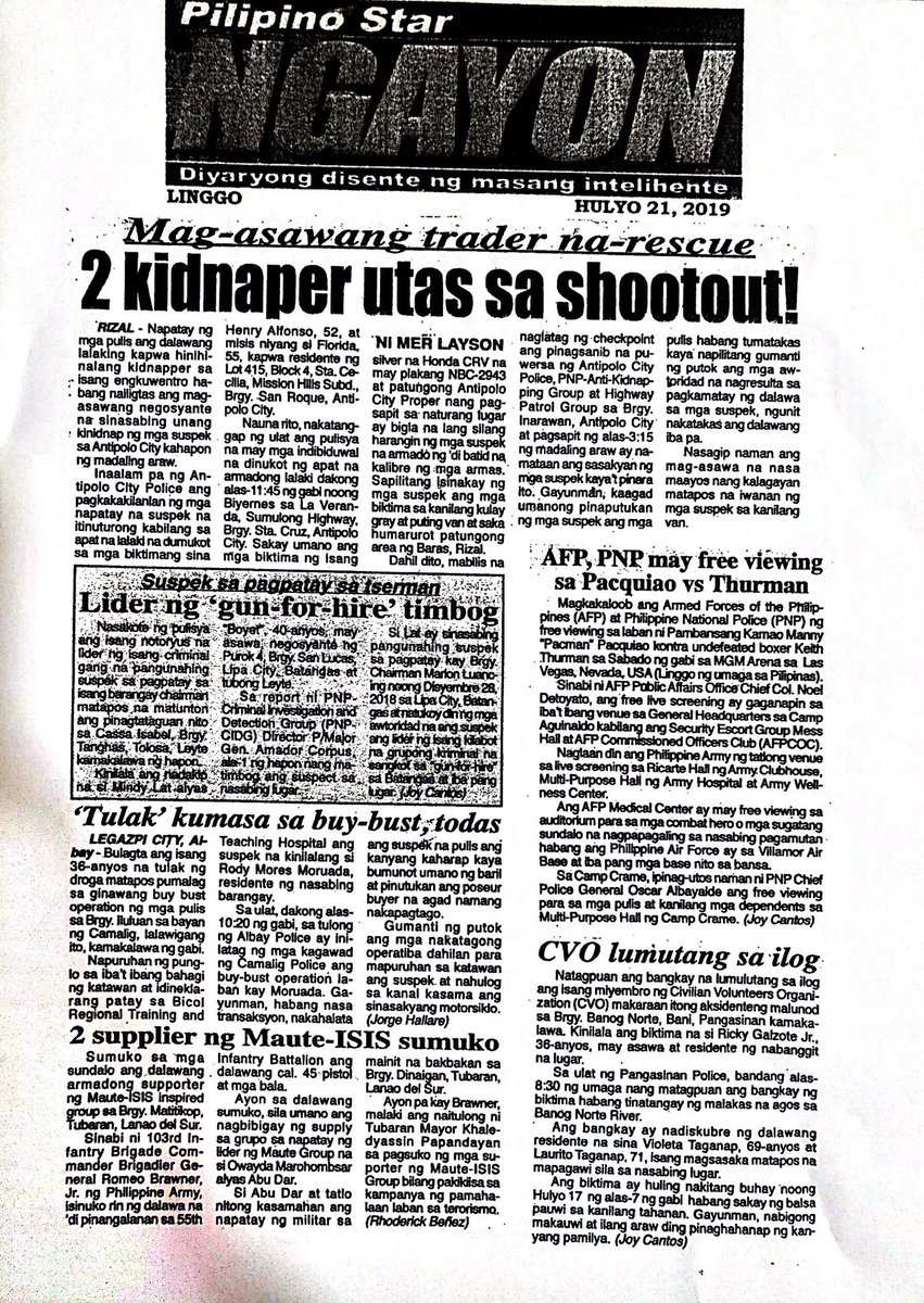 PNP AKG RESCUED TWO VICTIMS OF KIDNAPPING