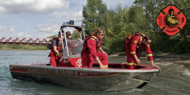 Members of your Calgary Firefighters Aquatic Rescue Team responded to multiple calls today on the Bow River. Crews rescued a group and their dog after their boat tipped on the water.

With proper staffing levels and equipment today’s incidents had positive outcomes. #yycfire
