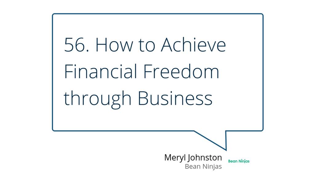 "In this podcast episode, Meryl walks through the 5 steps to financial freedom and how your business can help you achieve it." https://lttr.ai/FX5n #startup #smallbusiness #growth