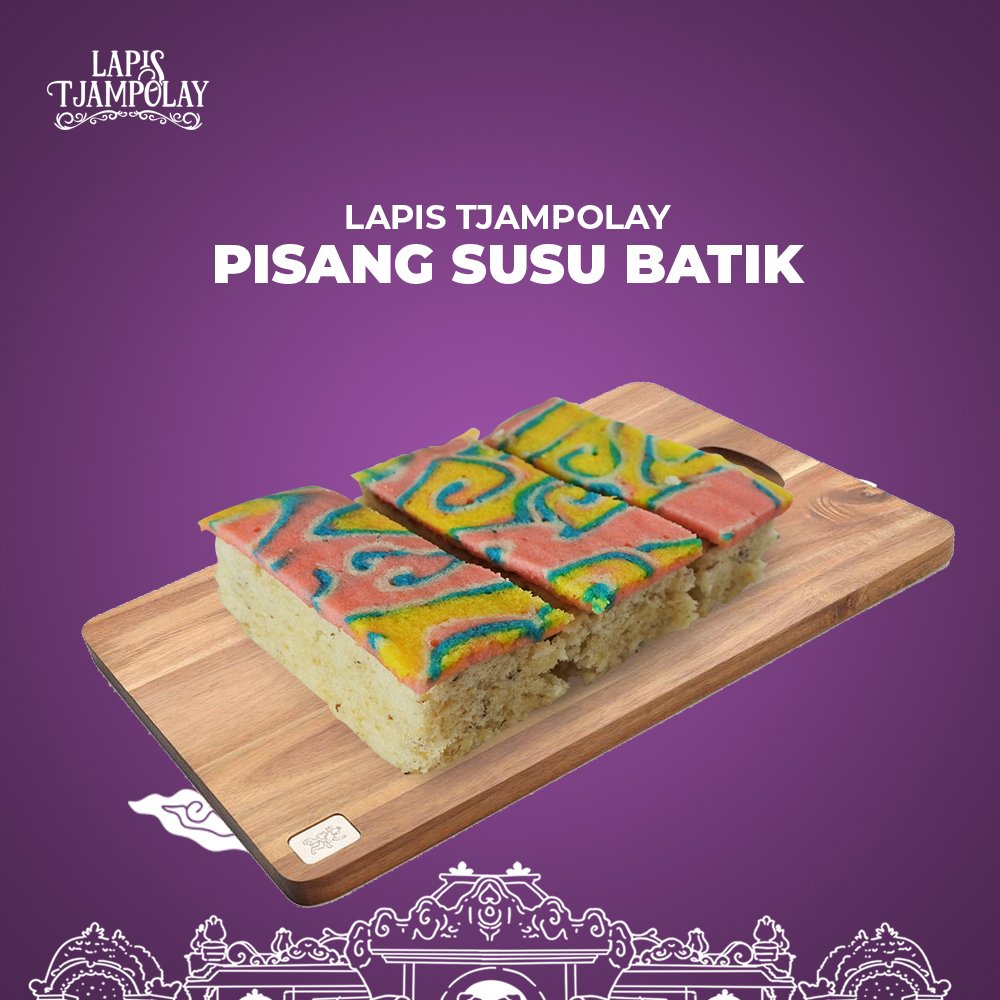 lapistjampolay's tweet image. #LapisTjampolay #PisangSusu Batik Dibuat dari Sirup Pisang Susu, sirup legendaris asal Kota #Cirebon yang paling enak. 
.
Harga mulai Rp 25.000 
. 
Tersedia rasa 
+ Pisang Susu 
+ Mangga Gincu 
+ Choco Pandan 
+ Coffee Mocca 
. 
Borong sebelum 31 Juli