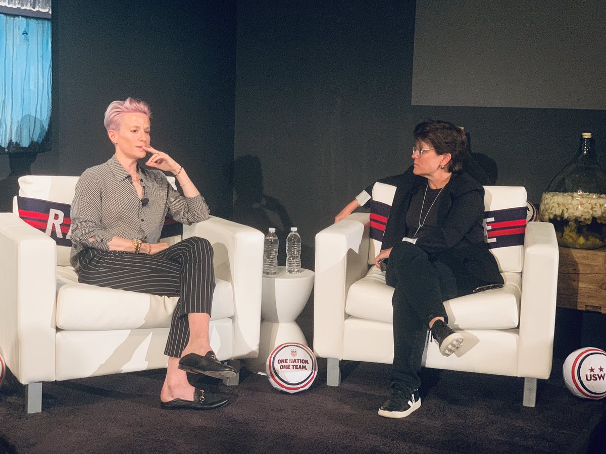 “Understand that you’re never going to be the best at everything, decide what you’re capable of being best at and focus your energy there.” Megan Rapinoe to <a href="/karaswisher/">Kara Swisher</a>.