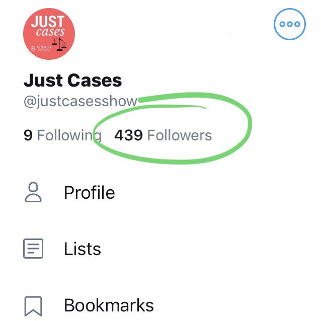 And can we crack 500 followers by Friday? We’d love for you to spread the word about JUST CASES to your family and friends (and mortal enemies - why should they miss out?). One more post to come. I lied about there being 3... [3/4]