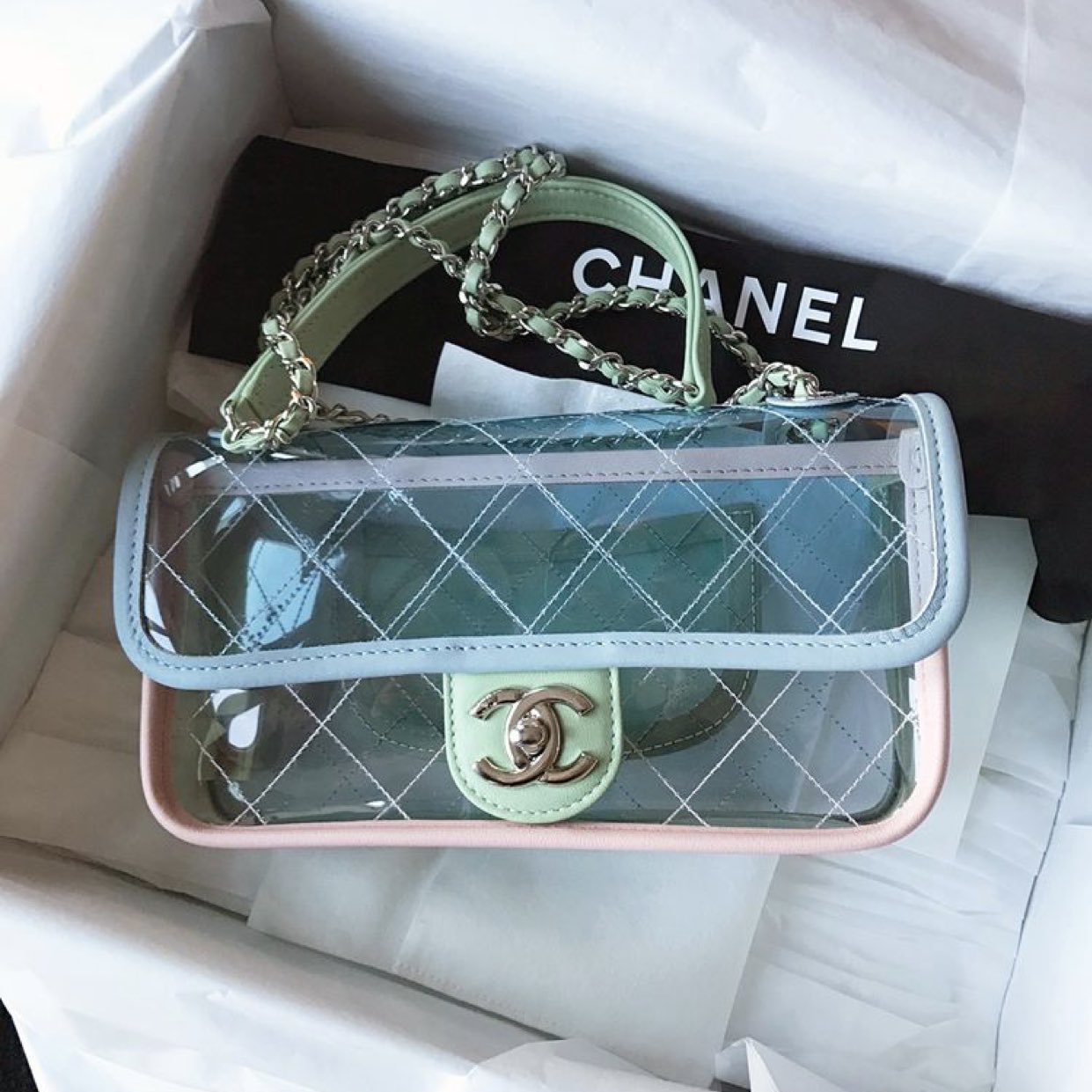 ✭ on X: chanel transparent bag  / X