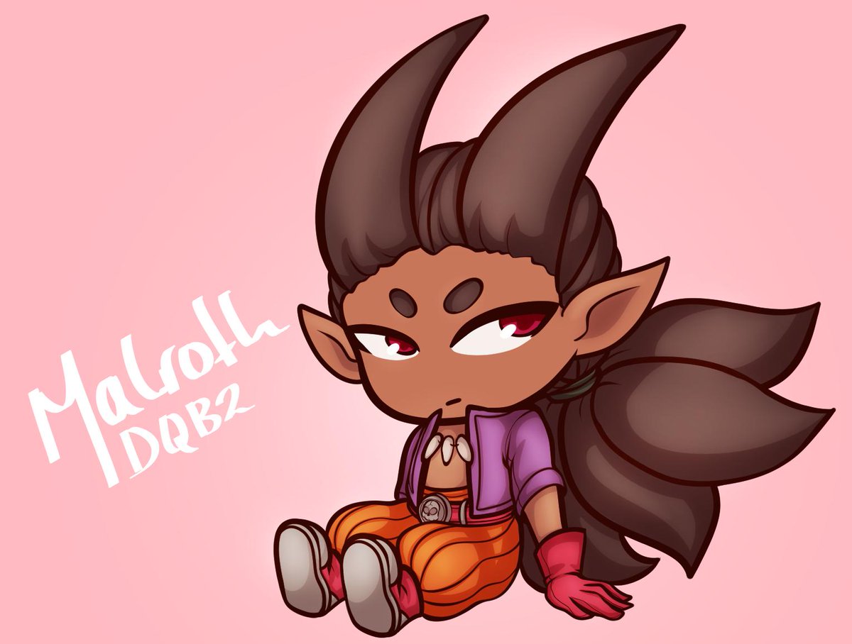 he is just a little boy :^)      ...malroth is so cute....lil destruction lad... 💕✨

#DQB2 #DragonQuest #ドラクエ