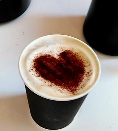 <a href="/Coffee1Sidewalk/">SidewalkCoffee1</a> your cappuccino with art 😍😍😍 felt love to start my day......💋💋💋