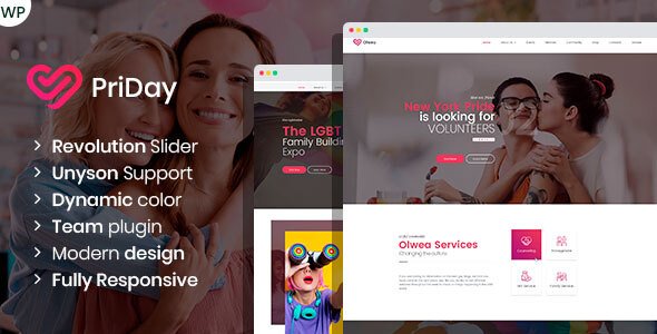 wp_themes_box's tweet image. PriDay – LGBT Community WordPress Theme #diversity #equality #feminism #gay #gays #homosexual #humanrights #lgbt #modern #responsivedesign #transgender wpthemesbox.com/wordpress/prid…