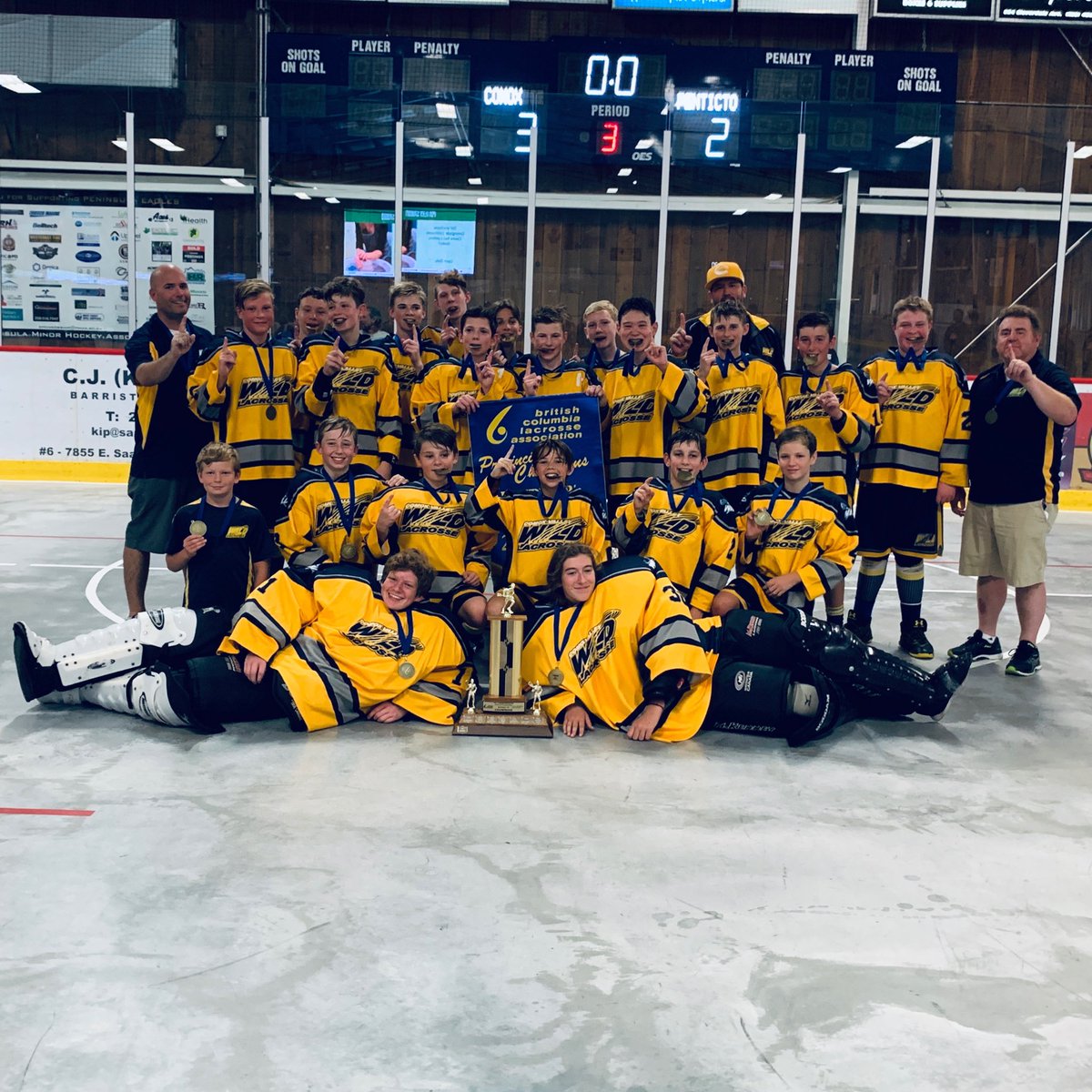 Boot_Garb's tweet photo. So proud of our Comox Valley Wild kids undefeated to win Bantam B Gold in BC Provincial Championships this afternoon in ⁦@xtremethreads⁩ gear Go Wild! https://t.co/thePC0RiUd