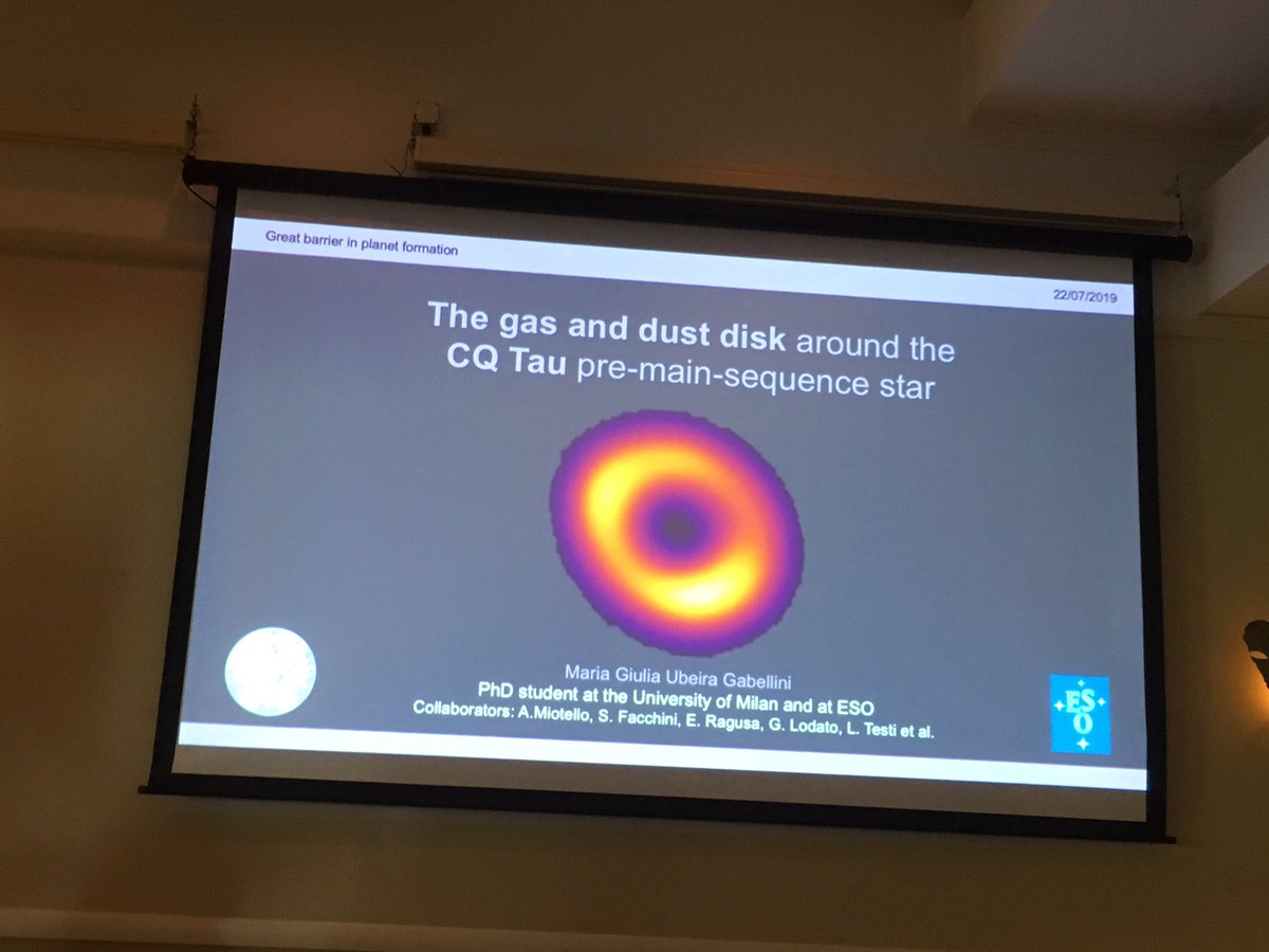 Dustbusters secondee Maria Giulia Ubeira’s presentations at the Great Barrier workshop #dustbustersastro #planetformation2019