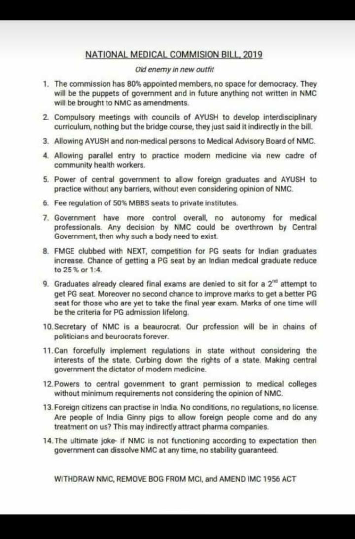Sarumat57997970's tweet photo. #NMC bill #ruthless indian govt #stopEXITexam https://t.co/MeikYr2JPx