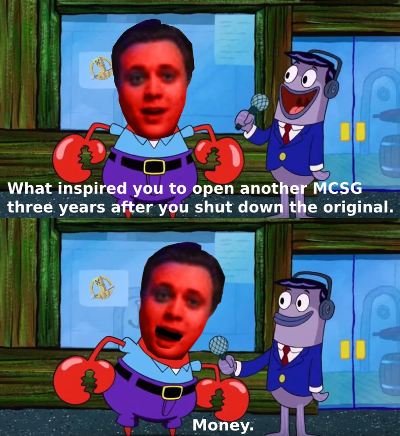 AmMorgaan's tweet photo. To commemorate @MCGamerNetwork's announcement of reopening.

(In all seriousness if it's half as good as it was Chad can take ALL of my money) https://t.co/MbXY7ebpMV