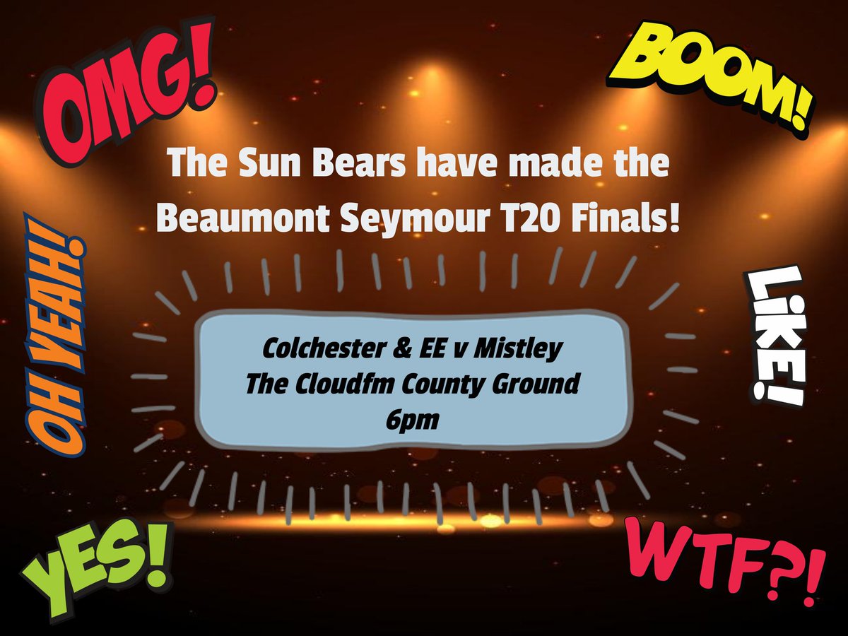 Colchester Sun Bears Cricket tweet media