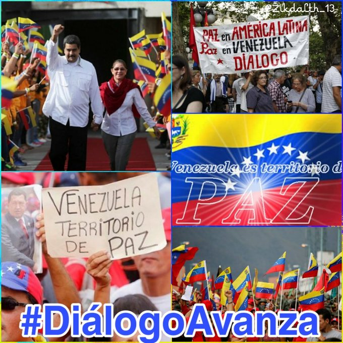 #DiálogoAvanza El Pdte @NicolasMaduro apuesta al diálogo cn la oposición es la mejor manera d disminuir nuestras diferencias y construir un país próspero,para garantizar la Paz y el entendimiento. Hagámoslo X VENEZUELA Si se puede! @tuiteros_vzla @Patria_ve #120PaísesConVenezuela