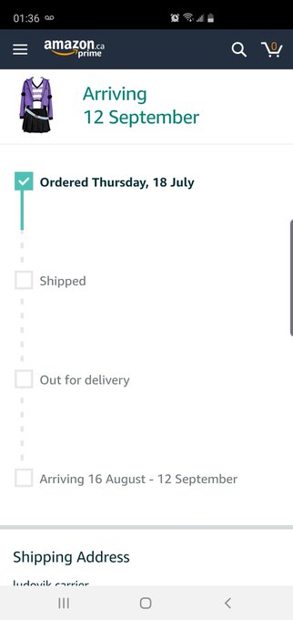 Yeet new cosplay ordered https://t.co/IHXJnKvNN4