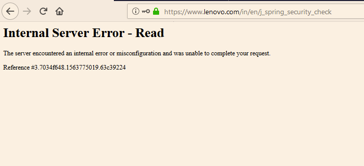 WeDifferent6's tweet photo. @Lenovo_in @Lenovo Unable to login in my account. Getting this error after login. Please take a look into it. https://t.co/UhgXaA9Eqg
