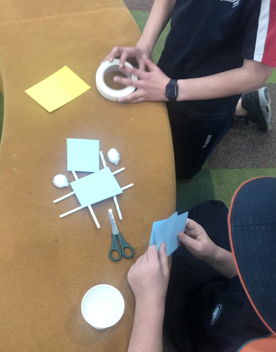 MsEmilyCampbell's tweet photo. Task: Create a Lunar Module. Step one - it must have good shock absorption. Why? The moon has a firm surface and we need to reduce the impact on the Astronauts. #STEM #scienceweek #GoForTheMoon #GoogongLearning #Googong #inquiry https://t.co/hZwWVRu0C8