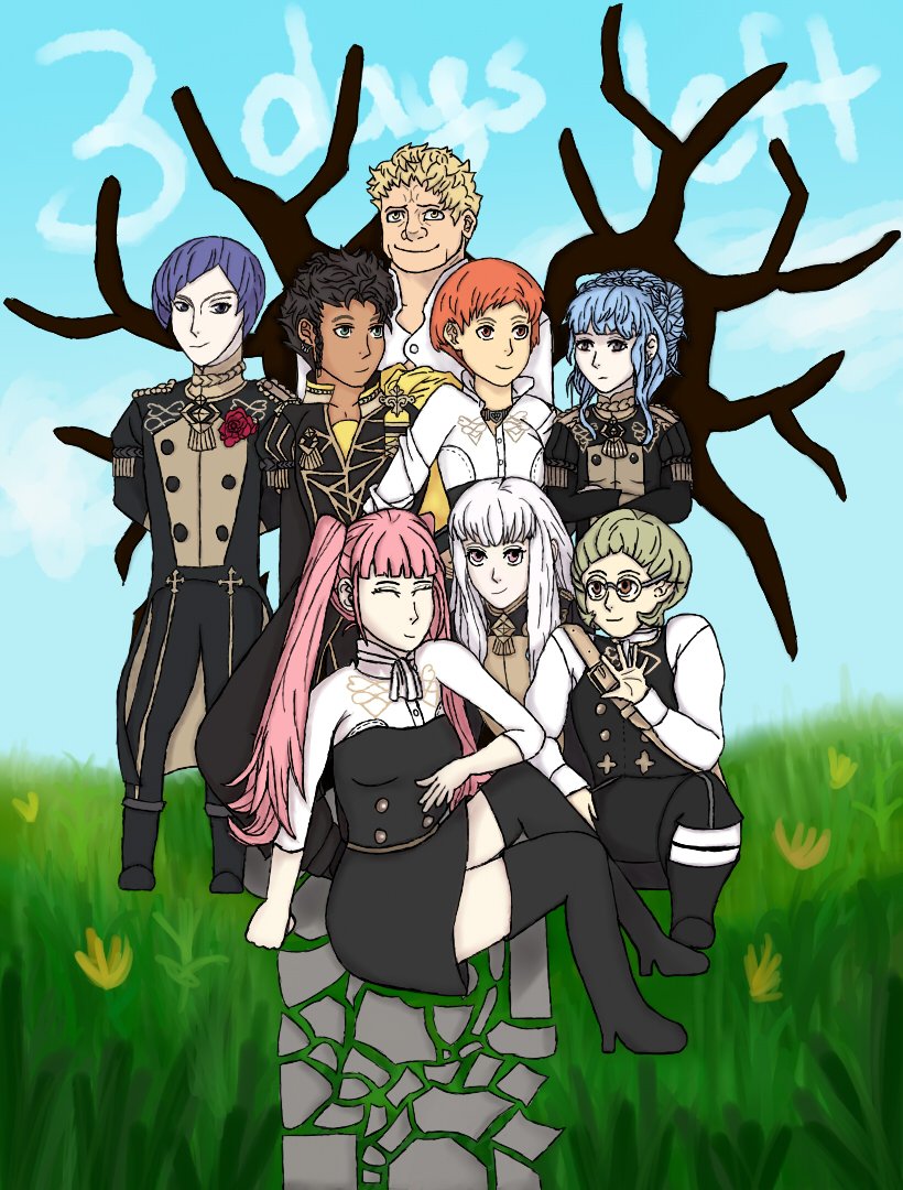 FECCountdown's tweet photo. 3 days left until Three Houses! Today's theme is the Golden Deer!

Artists:
@pastafrutti 
@kyaratora 
@enmoire 
@AristianWolf https://t.co/DBvuOwzAqc