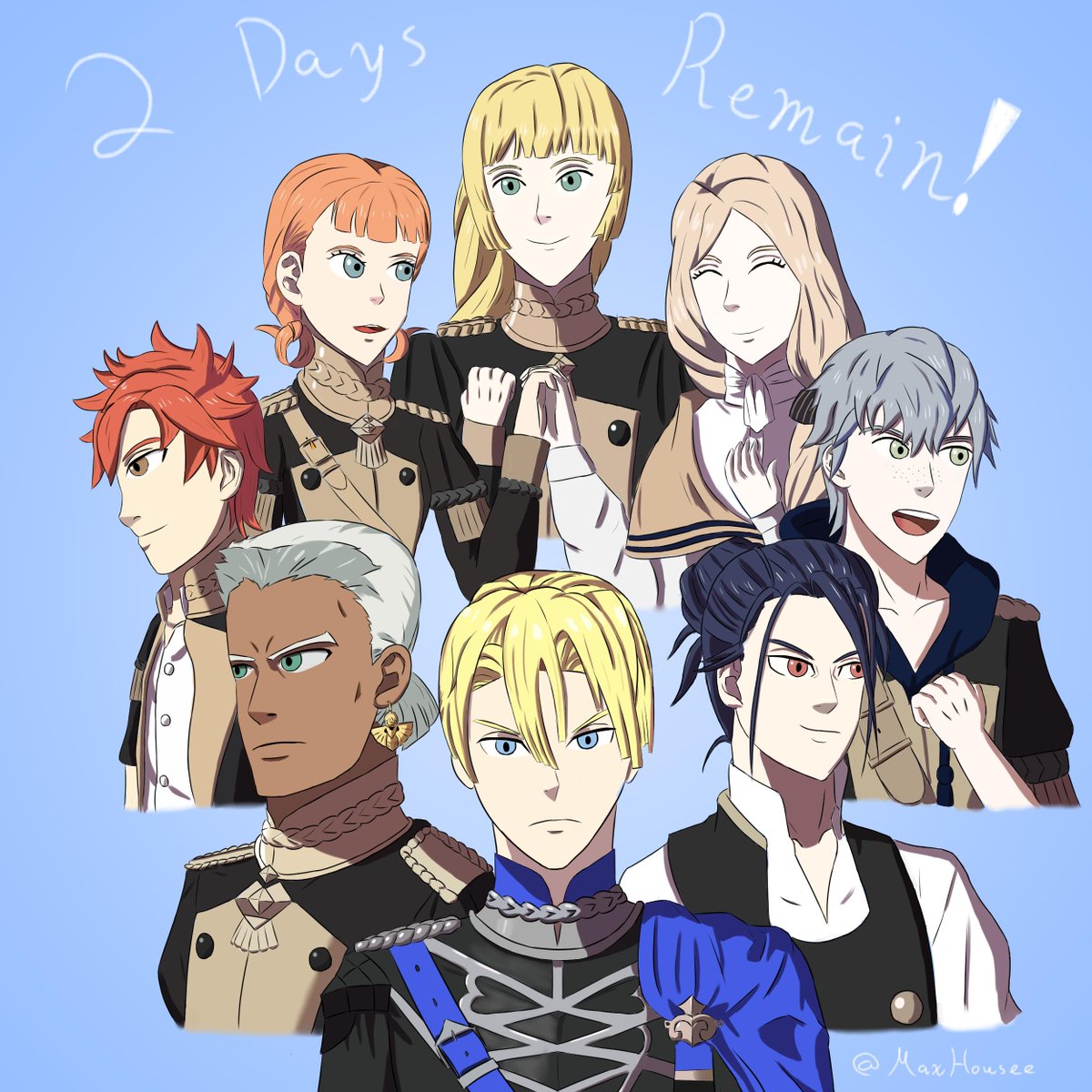 FECCountdown's tweet photo. 2 days left until Three Houses! Today's theme is the Blue Lions!

Artists:
https://t.co/X0MFEnM06j
@MaxHousee 
@snowlymint 
@iacominus https://t.co/VH1epEfZ3Y