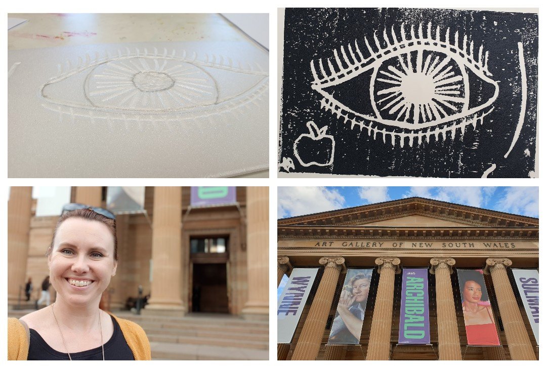 BecWest81's tweet photo. Lots of creative fun for Staff Development Day at the Art Gallery of NSW 🎨
@ArtGalleryofNSW @lyndall_hayton @Ly_Huynh_ @deanlove86
#visualarts #artists #art #creative @NSWEducation https://t.co/LIau66Y7zy