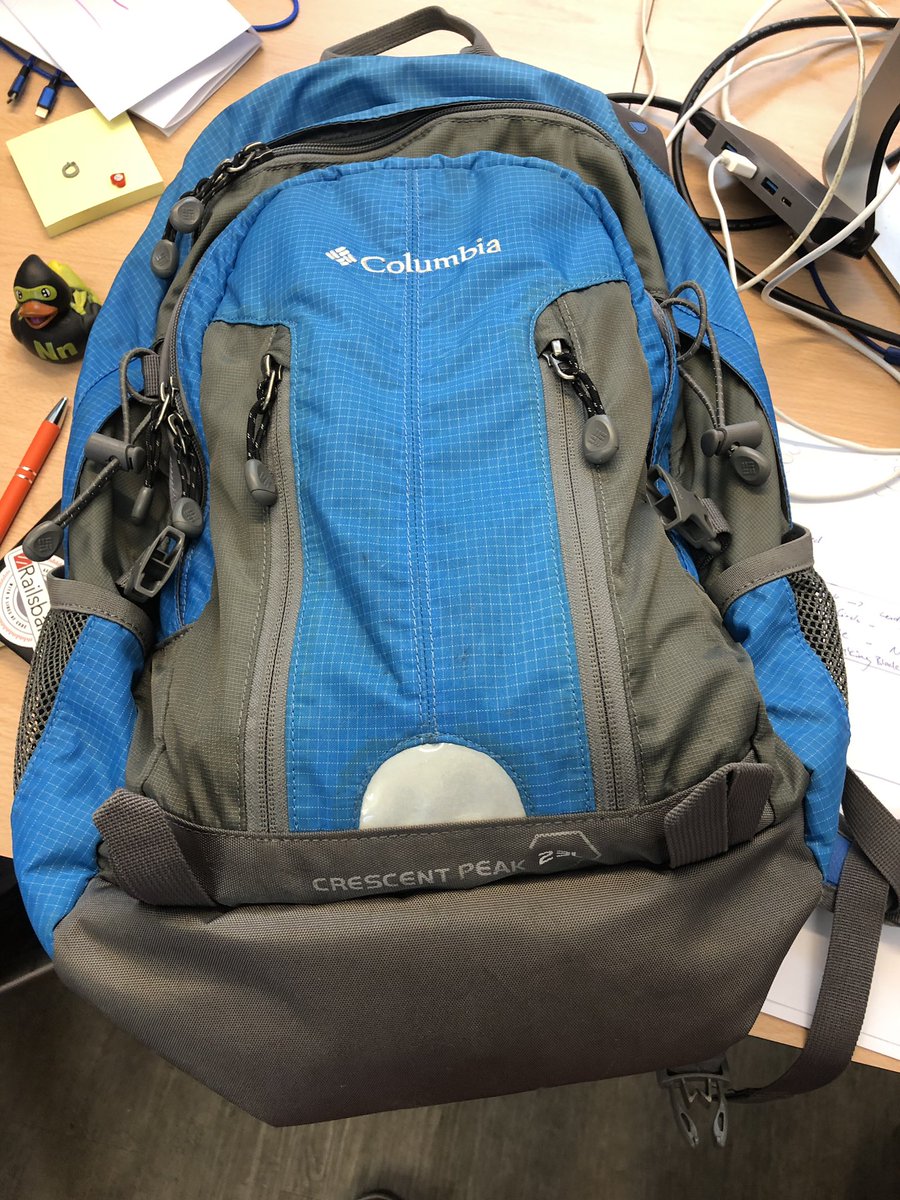 BradvanL's tweet photo. Awesome to have @ShaulDavidUK aboard at team @Railsbank after having first met at @anthemis #hackingfinance for the first time 5-6 years ago.
I’m amazed to see the backpack has survived! https://t.co/TKfmkL2DvU