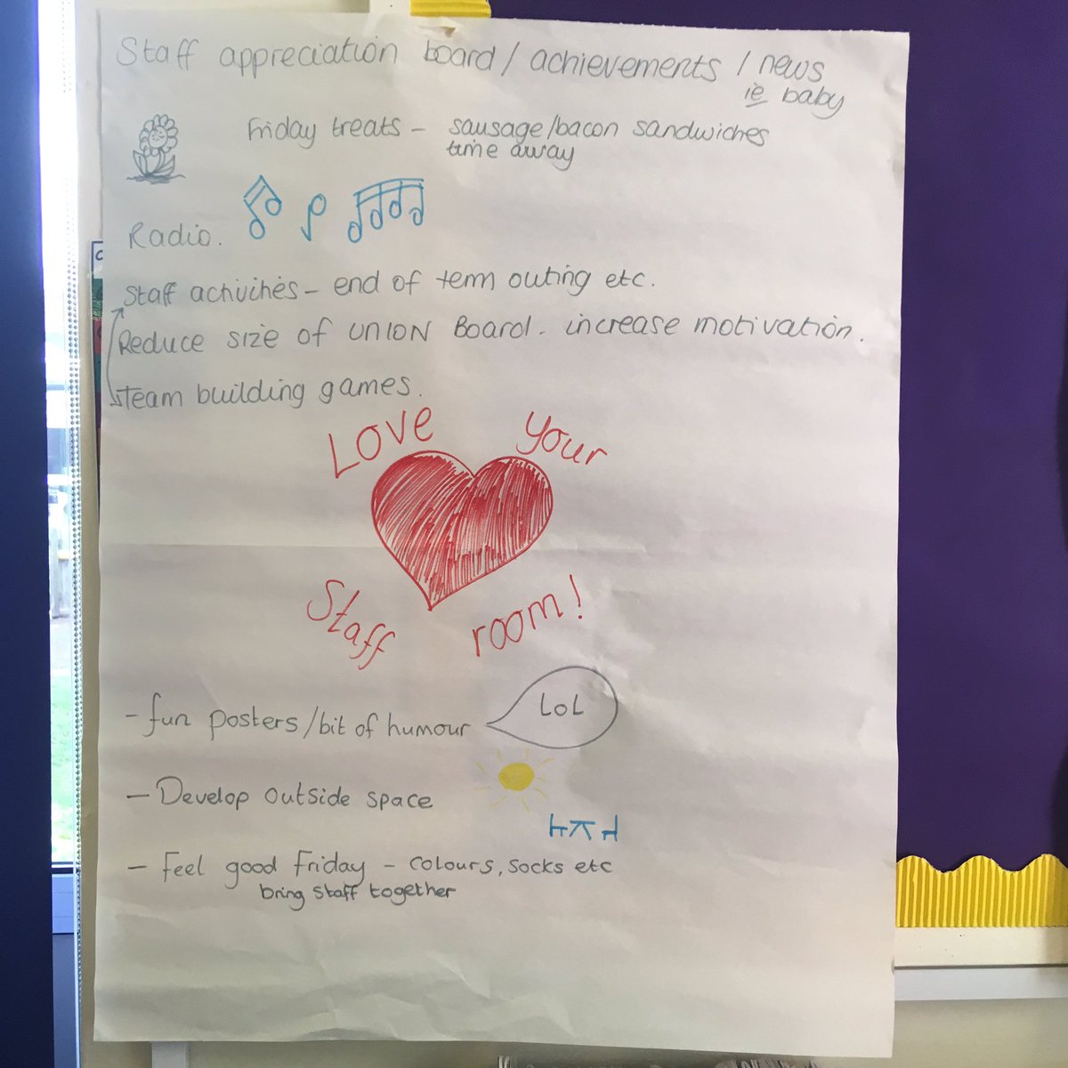 jennifer_nock's tweet photo. Great staff room ideas #Traumasensitiveschool https://t.co/kKwP4VAeIB