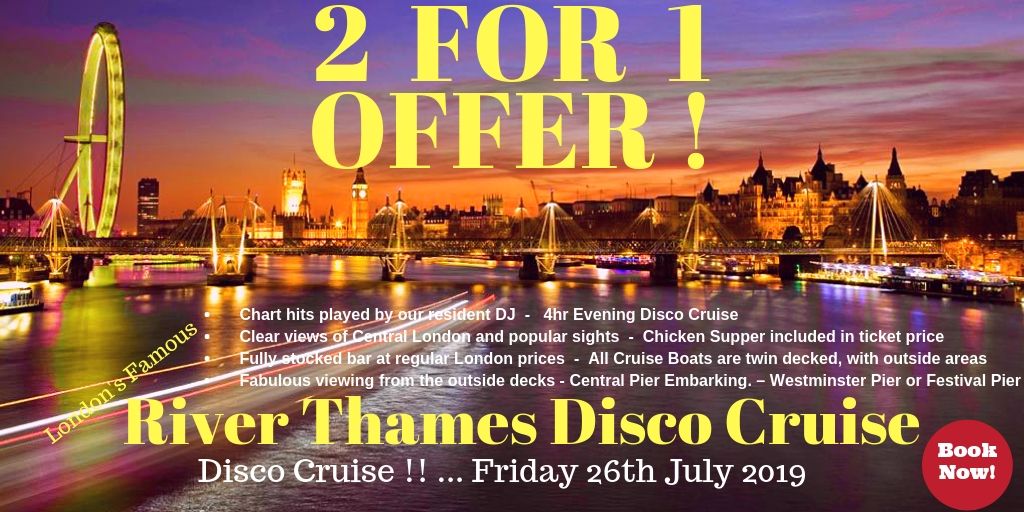 River Thames Disco Cruises - 2-4-1 Offer!
http://ow.ly/YRvO50pYCXy
#riverthames #london #thames #londoneye #towerbridge #city #visitlondon #disco #travel #londonlife #londoncity #thisislondon #unitedkingdom #southbank #westminster #thamesriver #bigben #londontown #londonist